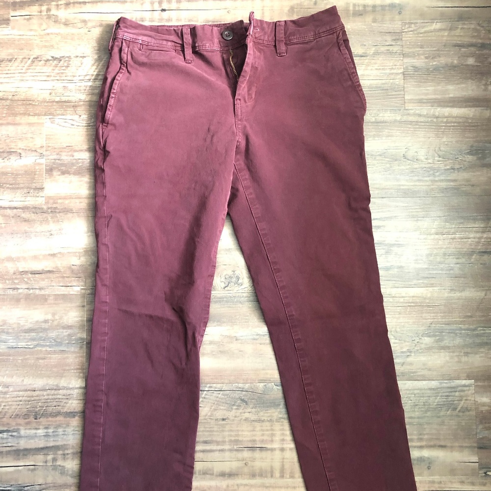American Eagle Maroon Chinos